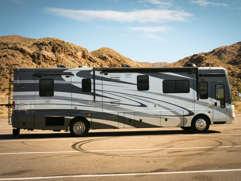 RV on a Texas highway