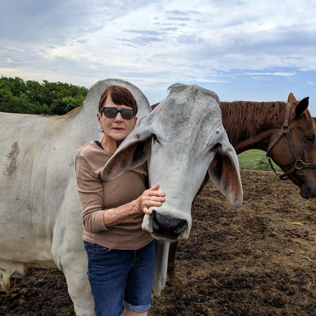 Loren Hardie with Animals